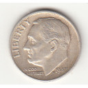 1947 - 10 Cents (Dime) Argento Dollaro Stati Uniti Roosevelt  Dime BB+